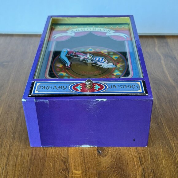 Vintage KOJI MURAI Music Box DREAMY JASTERS Acrobats Wind Up Over The Rainbow - Picture 10 of 10